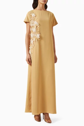 Floral-embellished Kaftan
