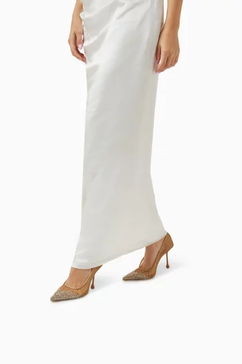Ixia 95 Pumps in Satin & Mesh
