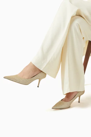 Love 65 Glitter & Leather Pumps
