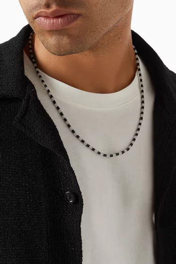 Kai Onyx Necklace in Sterling Silver