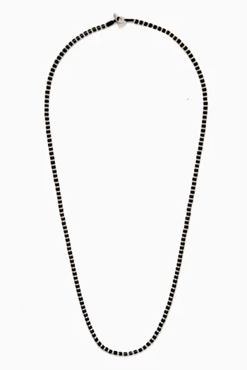 Kato Onyx Necklace in Sterling Silver