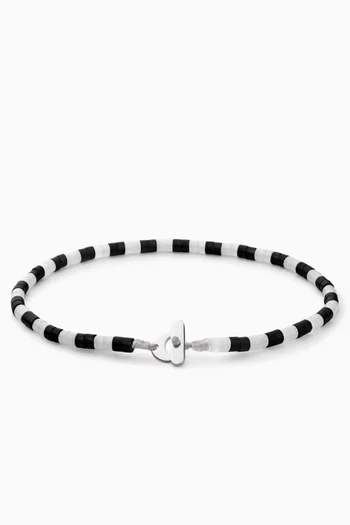 سوار كاي بحجر عقيق فضة إسترلينية