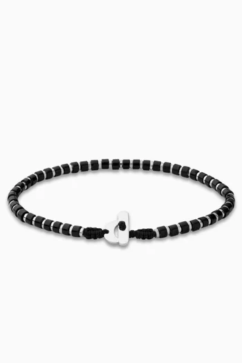 Kato Onyx Bracelet in Sterling Silver