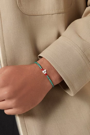 سوار كاتو مرصع بحجر العقيق فضة إسترلينية