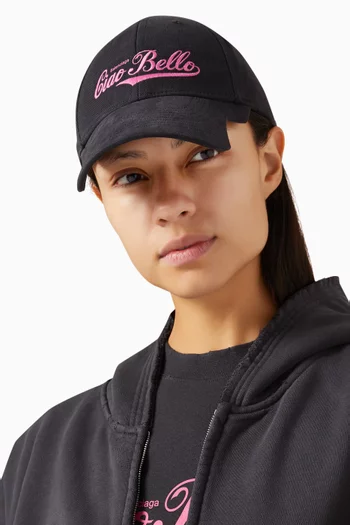 كاب بطبعة Ciao Bello قطن بارز الملمس