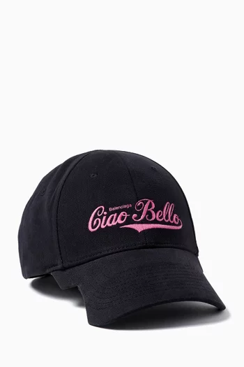 كاب بطبعة Ciao Bello قطن بارز الملمس