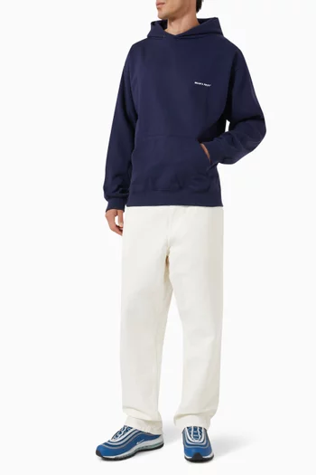 Eyelet Logo Hoodie in Cotton