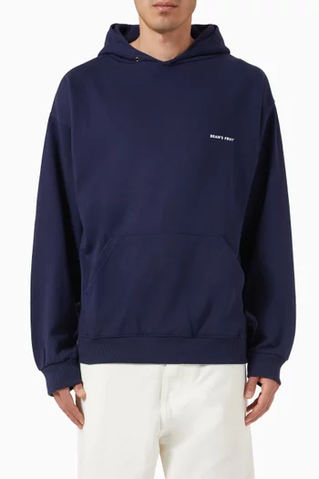Eyelet Logo Hoodie in Cotton