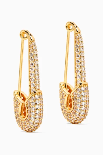 x Atlanta Safety First Earrings in Gold-plated Brass