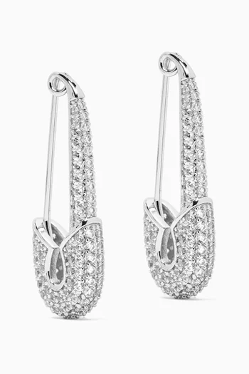 x Atlanta Safety First Earrings in Silver-plated Brass