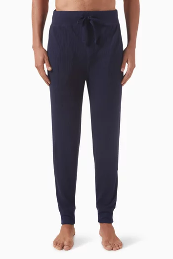 بنطال رياضي للنوم بشعار الماركة مزيج قطن