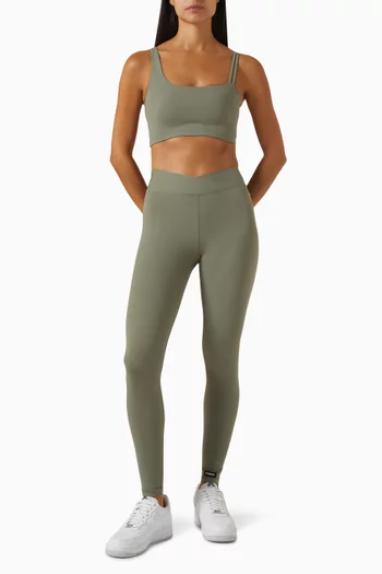 Mermaid-waist Leggings in Soft-nylon