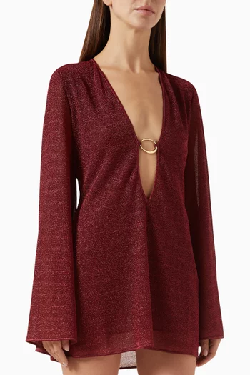 Lumiere Mini O-Kaftan in Lurex