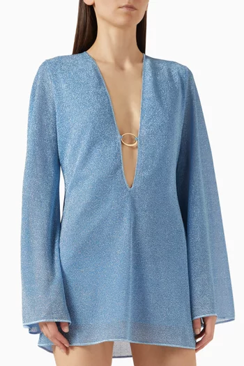 Lumiere Mini O-Kaftan in Lurex