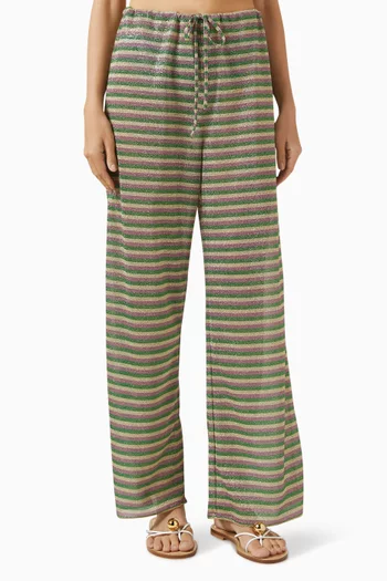 Lolita Striped Pants in Lurex
