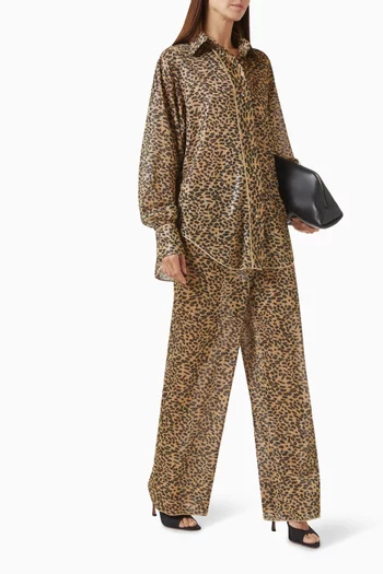 Animalier Lumière Pants in Lurex