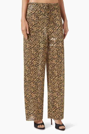 Animalier Lumière Pants in Lurex