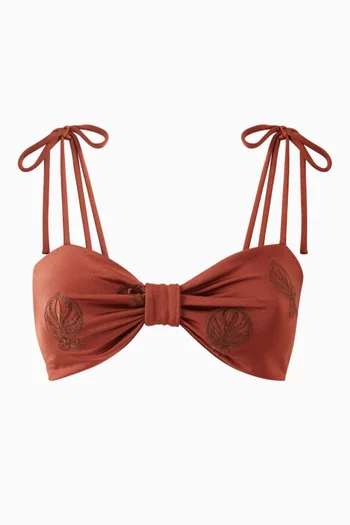 San Miguel Embroidered Bikini Top