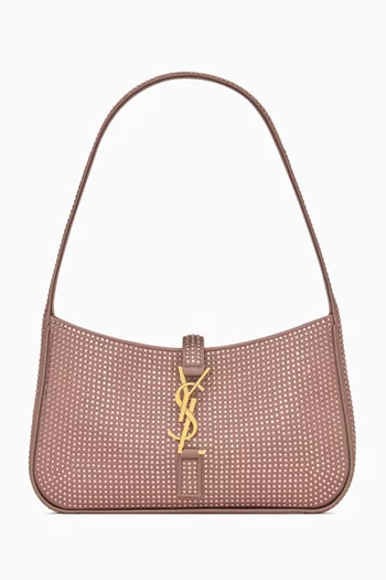Mini Le 5 À 7 Hobo Bag in Silk Satin & Crystals