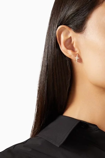 Aurora Diamond Stud Earrings in 18kt Yellow Gold