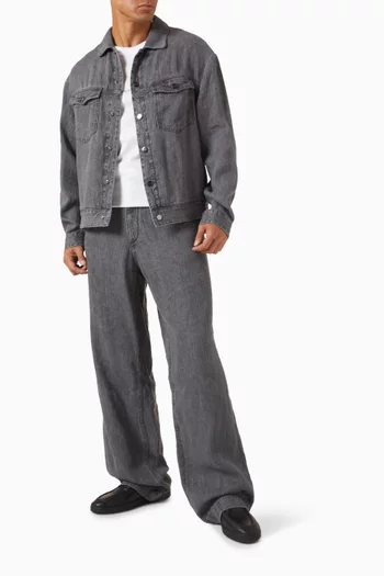 Denim Jacket in Linen