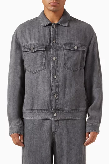 Denim Jacket in Linen