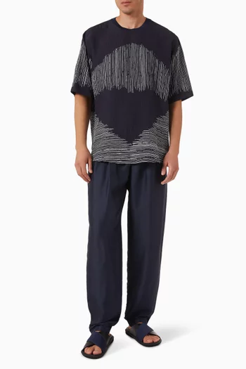 Pleated Relaxed-fit Pants in Silk