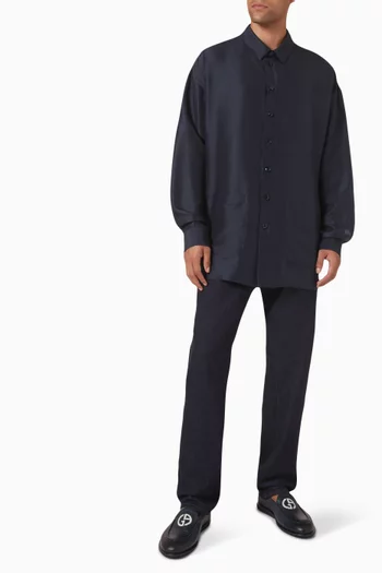 Shirt Jacket in Silk