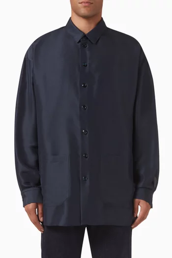 Shirt Jacket in Silk