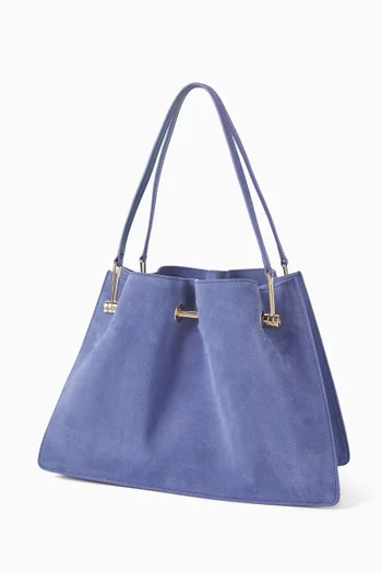Small Shopper Bag in Suede