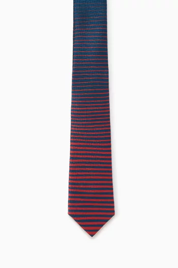 Diagonal Stripes Tie in Silk