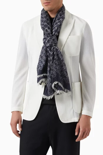 Micro GA Logo Scarf in Cashmere