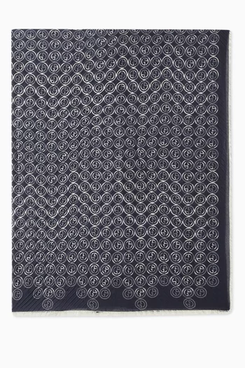 Micro GA Logo Scarf in Cashmere