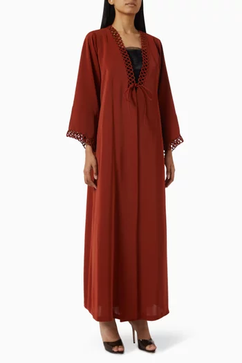 Elysian Self-tie Abaya in Crepe