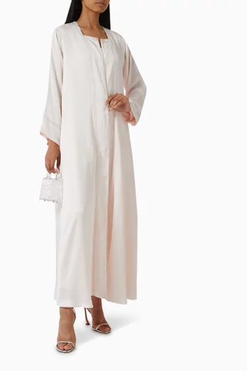 Reversible Abaya in Textured Crepe