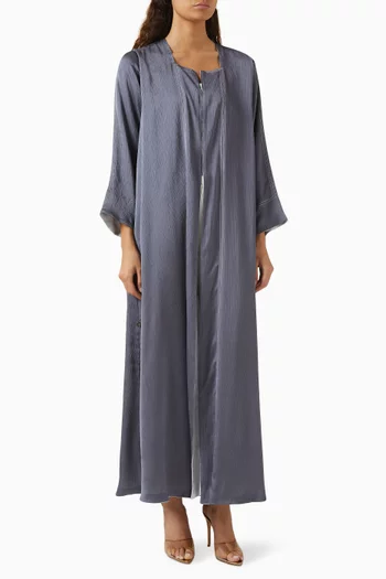 Reversible Abaya in Textured Crepe