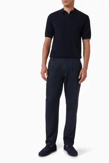 تي شيرت بولو بلا أزرار قطن مصري