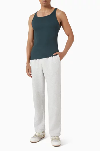 طقم تي شيرتات بلا أكمام قطن مضلع، 3 قطع