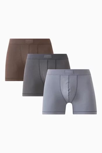 Cotton 3" Boxer Briefs, Set of 3