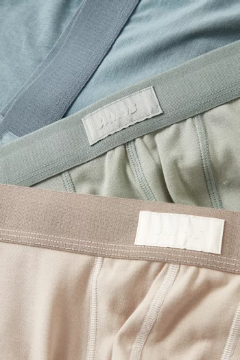 Cotton 3" Boxer Briefs, Set of 3
