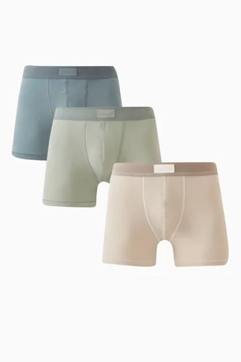 Cotton 3" Boxer Briefs, Set of 3