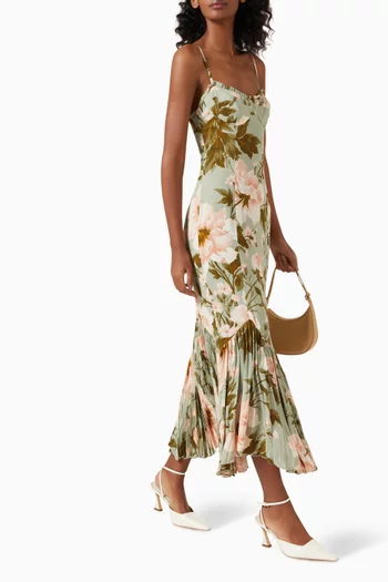 Aiko Midi Dress in Georgette