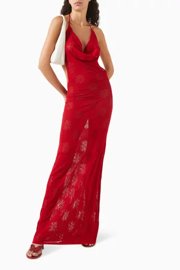 Klara Open-back Maxi Dress