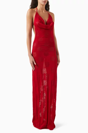 Klara Open-back Maxi Dress