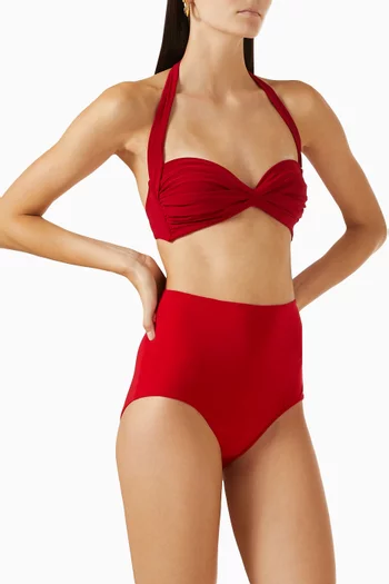 High-rise Bikini Briefs in Poly Lycra