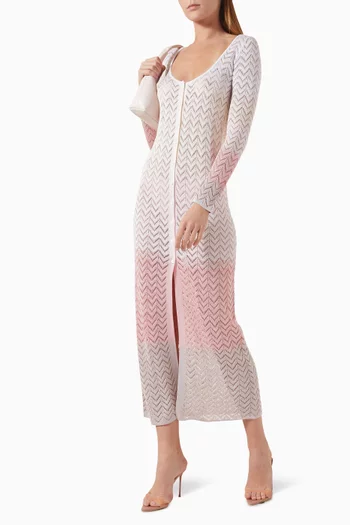 Knit Maxi Cardigan in Rayon