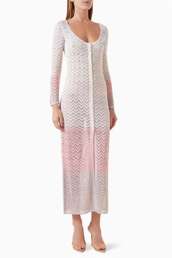 Knit Maxi Cardigan in Rayon