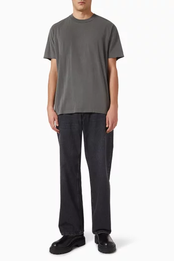 تي شيرت بقصة مربعة قطن جيرسيه