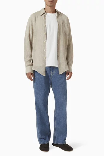 Above Shirt in Linen-blend