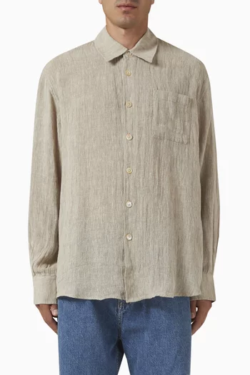 Above Shirt in Linen-blend